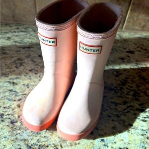 Hunter little girl boots size 7